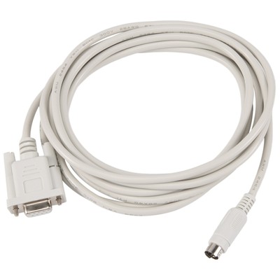  (R) DB9P to 8P DIN RS232 download programming cable 8.2 Ft for PLC 7253