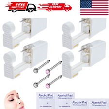 4 Pack Professional Ear Piercing Gun Kit Multi Purpose Ear Piercing Kit Nose ...