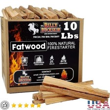 Fatwood Fire Starter Sticks Natural Pine High Resin Eco-Friendly Quick Ignite US