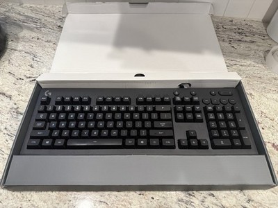 Logitech G213 Prodigy Gaming Keyboard, Wired RGB Backlit with Palm Rest Open Box