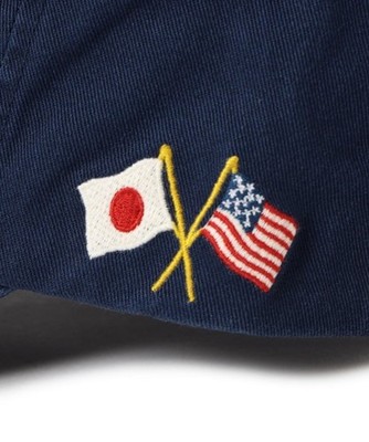 帽子 BEAMS x Polo Ralph Lauren Sport Cap Navy POLO RALPH LAUREN x BEAMS Navy Twill Sport Cap Special Order Japan