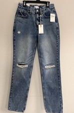 Good American Indigo Straight Leg Jeans - 100 Cotton Size 2/26