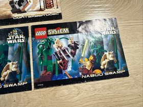 Lego Star Wars 7101 Lightsaber Duel & 7121 Naboo Swamp Instruction Only Lot