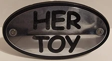 Toyota "Her Toy" Mirrored Reciever Hitch Plug Cover by High-End Motorsports