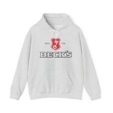Felpa con cappuccio Becks Beer retrò grafica unisex Heavy Blend™