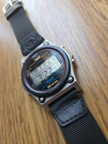 Vintage Timex Atlantis 100 Digital Watch Great Condition plus 2 other