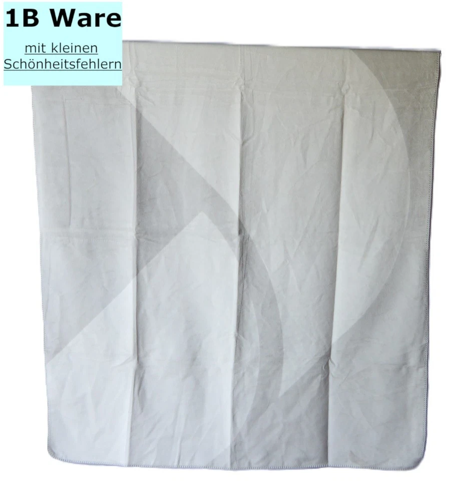 Kuscheldecke 150x200 cm Baumwolle Dralon weich warm grau woll weiß 1b Ware