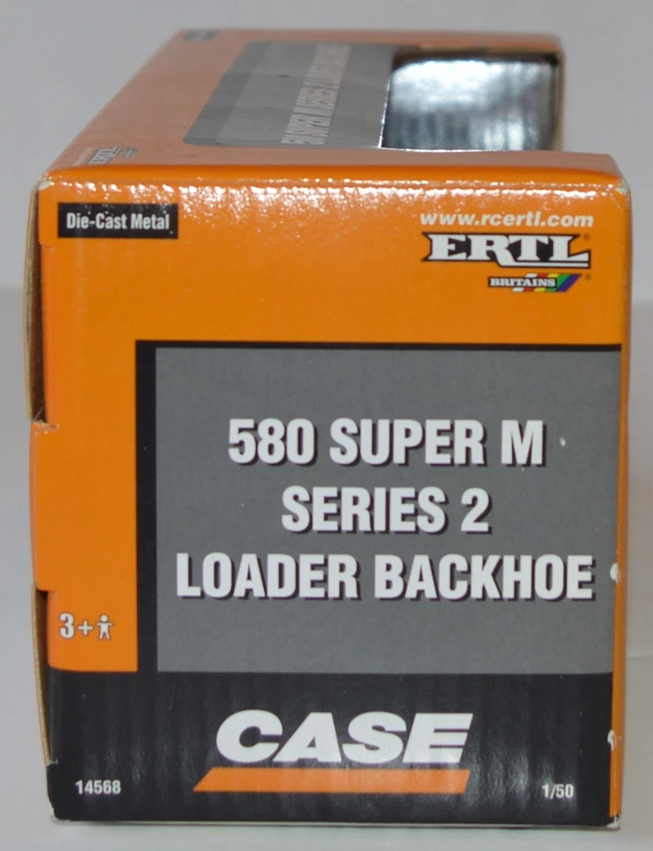 Ertl 1/50 Scale Case 580 Super M Series 2 Loader Backhoe Black 50 Years NIP - Image 4 of 4