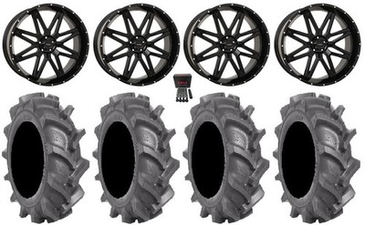 System 3 ST-7 20'' Wheels Black 35'' BKT AT 171 Tires CFMoto ZForce Z10 / Z10-4