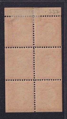 1908 Washington Sc 332a 2c carmine MHR booklet pane position H (PH - Picture 2 of 2