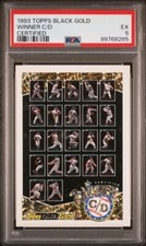 BLACK GOLD CERTIFIED WINNER C/D 1993 TOPPS CLEMENS PUCKETT MCGWIRE PSA 5 *TPHLC