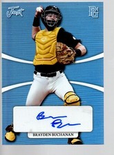 2022 Leaf Perfect Game Nat'l Show Just Minors Platinum BB4 Brayden Buchanan 5/8