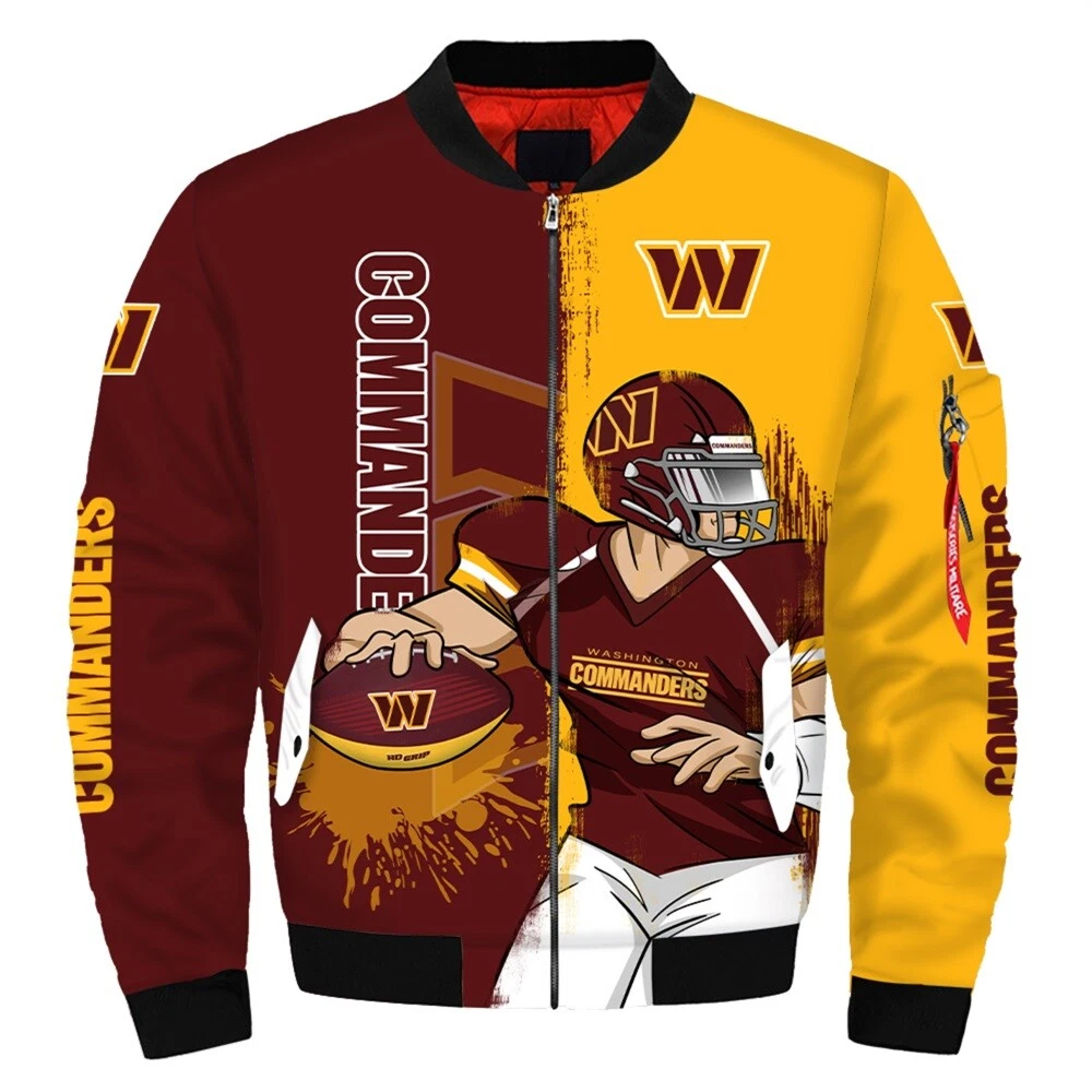 Washington Commanders Men's Flight Bomber Jacket