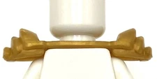 Lego New Pearl Gold Minifigure Armor Shoulder Pads with Scabbard for Two Katanas