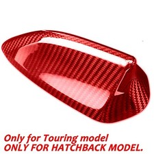 Red Real Carbon Fiber Roof Shark Fin Antenna Cover Fits 14-15 MA 3 HATCH Touring