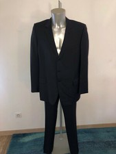 Costume Di Lusso In Lana Blu Marino DIOR Drop 10 Giacca 54R Pantaloni 46 Fr