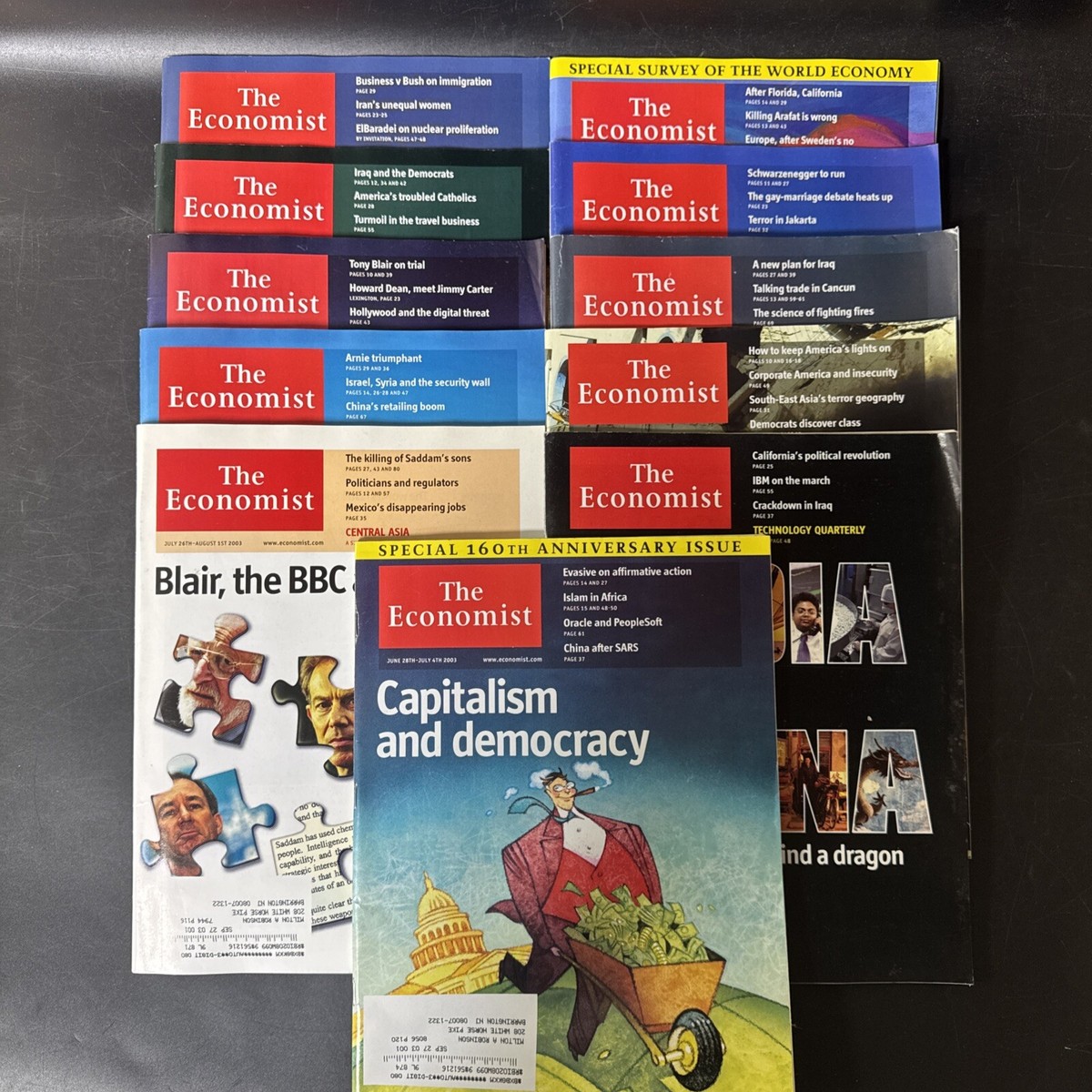 The Economist 雑誌 11冊セット The Economist Magazines Lot Of 11 (2003) *3 | eBay