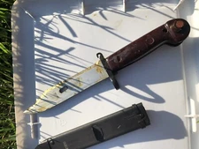 SUPER RARE Tula 1950s Soviet Russia Ak Bayonett Knife Russian With Case