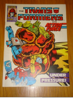 TRANSFORMERS BRITISH WEEKLY #168 MARVEL UK COMIC 4TH JUNE 1988