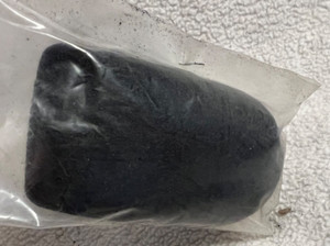 New Large Microphone Puff Cover Foam Black 3" Long 1/2" opening