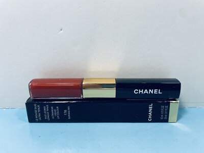 CHANEL -LA ROUGE DUO - ULTRAWEAR LIQUID LIP COLOUR -176 BURNING RED -NEW & BOXED