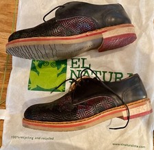Escarpins Neosens à Lacets En Cuir Noir - Talons Coniques 5-7 Cm - Taille 41 - Occasion Bon état