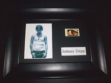 JOHNNY DEPP Framed Movie Film Cell Memorabilia Compliments poster dvd cd