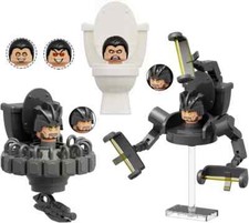 Bentex Skibidi Toilet Building Set, G-Man Toilet Man Cameraman Game Model Toys