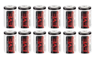 EVE 12 pile batterie litio 1/2 AA RG ER14250 3.6V 1200 mAh mezza stilo POLO LS 14250