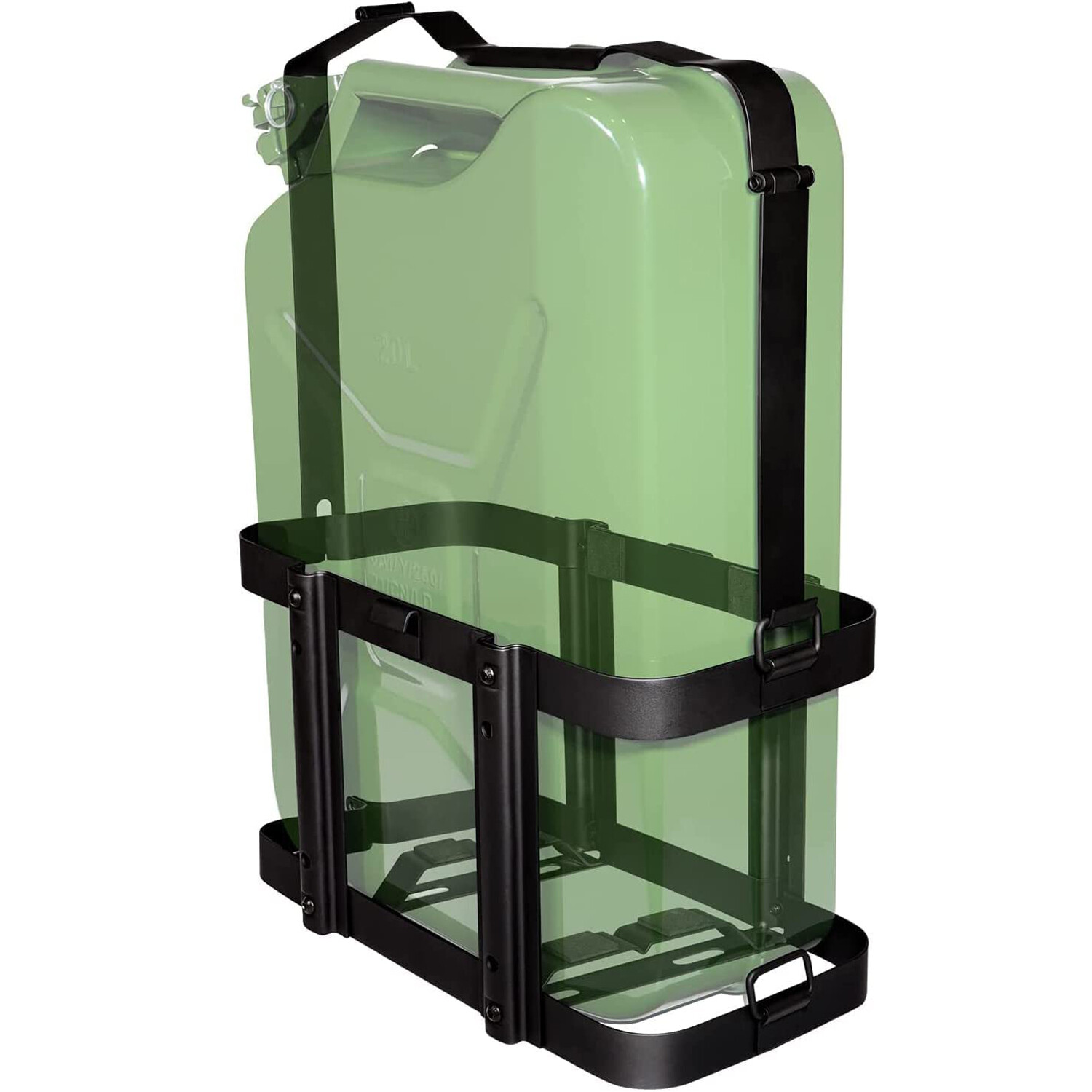 Jerry Can Holder Kits Bracket Mount Gas Rack Oil Tank Fuel 5.28 Gallons/ 20L