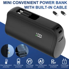 Portable 10000mAh Mini Power Bank Battery Charger Lightweight For Android iPhone