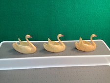 Vintage Celluloid Swans Gondola Lot of 3 Thomas Empire KnickerBocker 