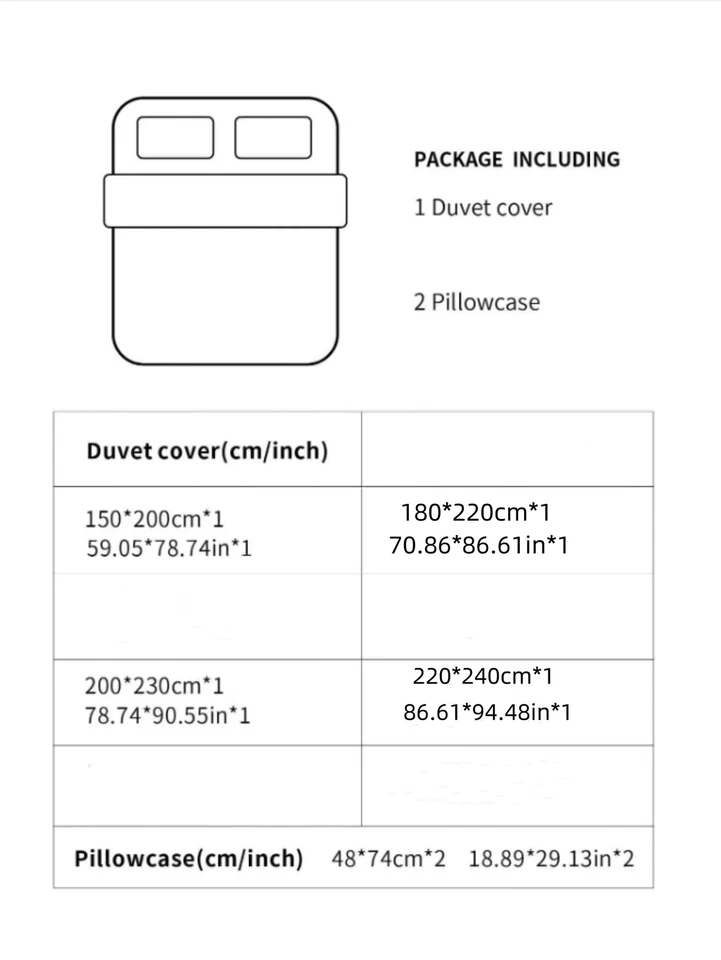 3-Piece Floral Printed Duvet Cover Pillowcases (No Bed Sheet) Bedding Set - Image 3 of 4