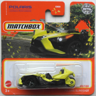 Matchbox Polaris Slingshot gelb Neu/OVP MBX Roadster Trike Mattel yellow jaune