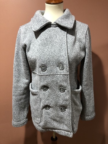 gray fleece jacket blazer size 