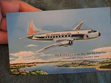1950 Silver Falcon Eastern Airlines Aviation Post Card