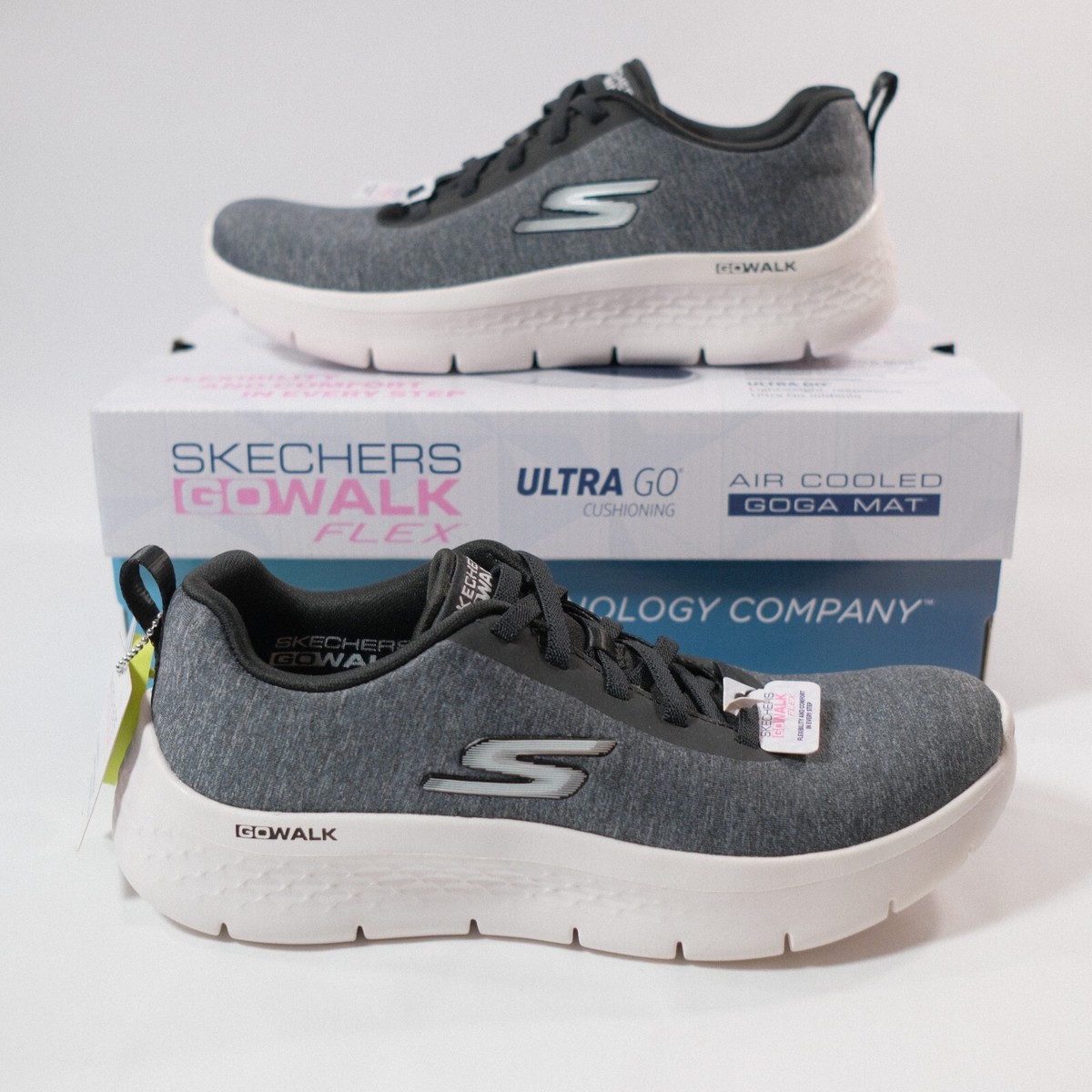 白5 ライト6 Skechers Women's GO WALK Flex-Dazzling Smile 124959 Size 6