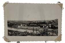 WW2 Era Photo Scenic River View Buildings