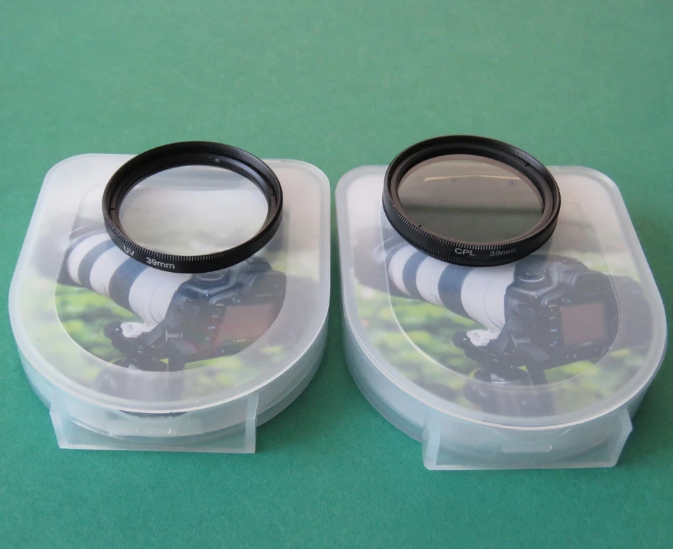 Set 39mm UV 39mm CPL Filter for DSLR camera lenses Canon R Nikon Z Sony Olympus - Image 2 of 4