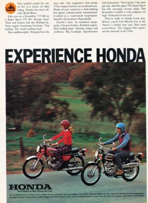 1973 Honda Scrambler Motorcycle Bike Original Advertisement Print Art Ad A69