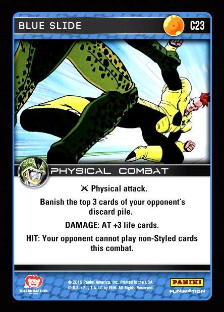 DBZ Dragon Ball Z TCG Panini Perfection C23 Blue Slide | eBay