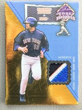 2002 Fleer Flair Jersey Heights Hot Numbers Edgardo Alfonzo Patch / Jersey /100
