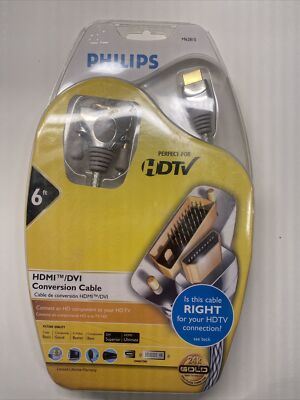 Philips M62815 6ft HDMI/DVI Conversion Cable. Free shipping