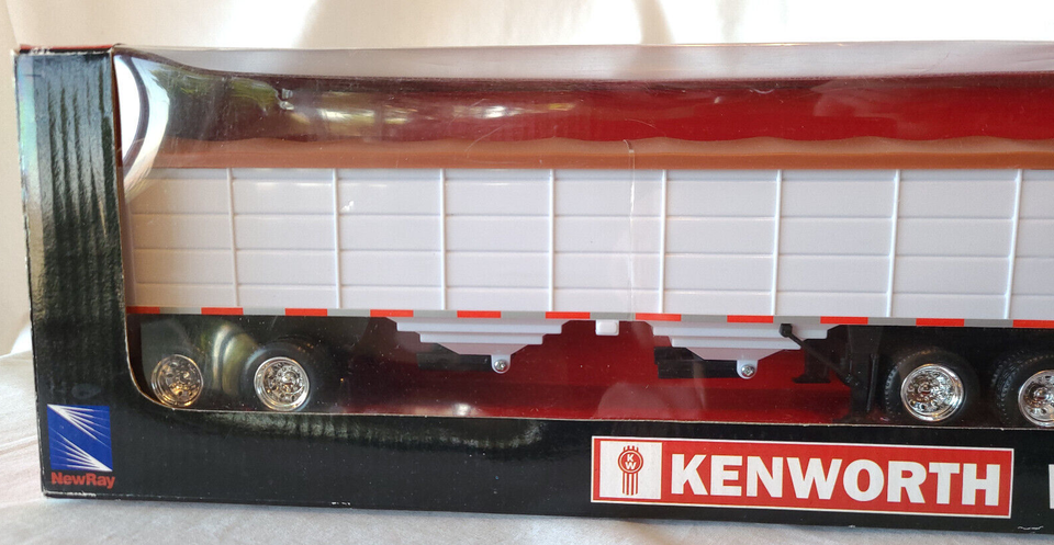 Htf Ray NEW RAY KENWORTH W900 LONGHAULER WITH GRAIN TRAILER SEMI 1:43 SCALE HTF ...