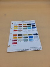 1973 DITZLER PPG COMMERCIAL DODGE INTERNATIONAL PAINT CHIP COLOR SWATCHES SHEET 