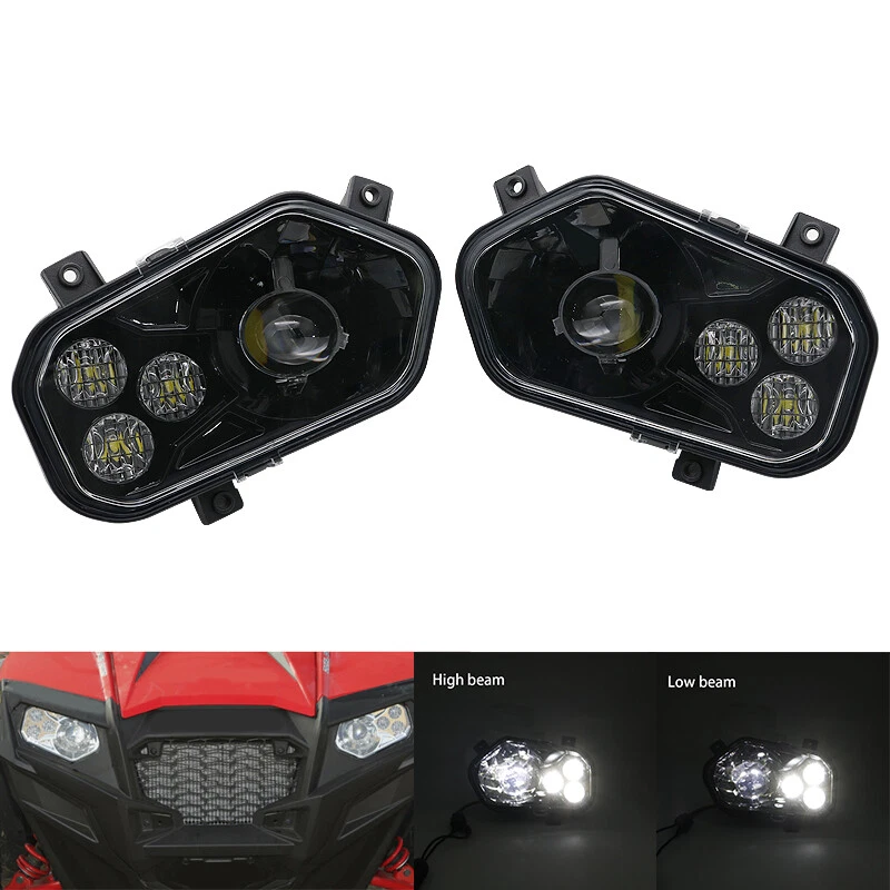 ATV UTV LED Conversion Headlights Kit For 2011-2014 Polaris RZR 800/RZR 900 XP - Image 4 of 4