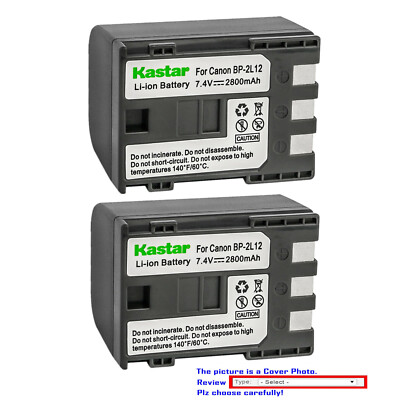 Kastar Replacement Battery for Canon NB-2L12 2L14 & Canon MVX20i MVX25i MV960