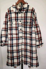Capsule Outerwear Coat Jacket Size Uk 30 Womens Outdoors Red Blue Cream Check