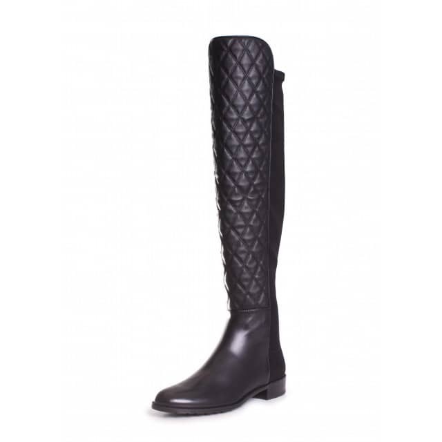 stuart weitzman quilted boots