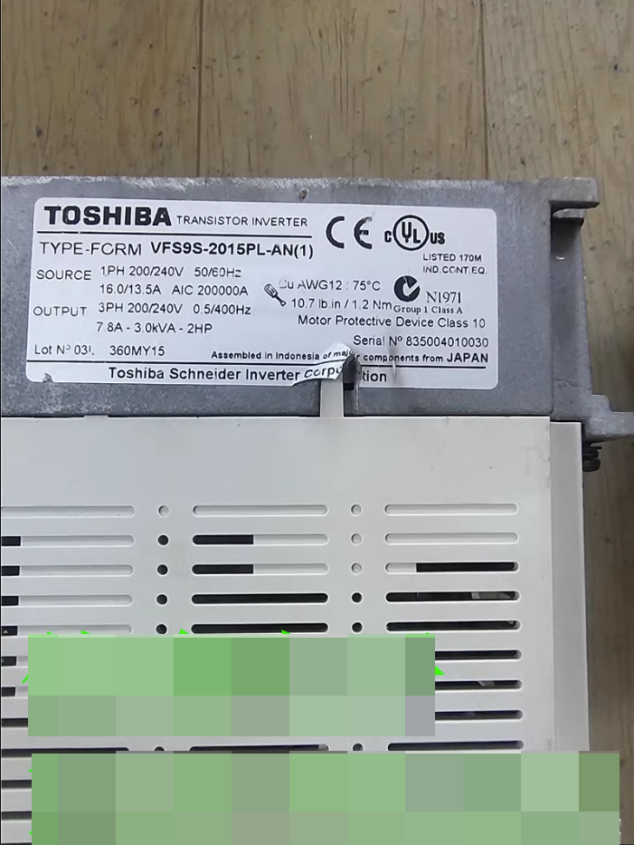 1pc used Toshiba VFS9S-2015PL-AN(1) 1.5KW 220V | eBay 1pc used Toshiba VFS9S-2015PL-AN(1) 1.5KW 220V | eBay